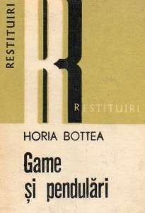 Game si pendulari - Horia Bottea